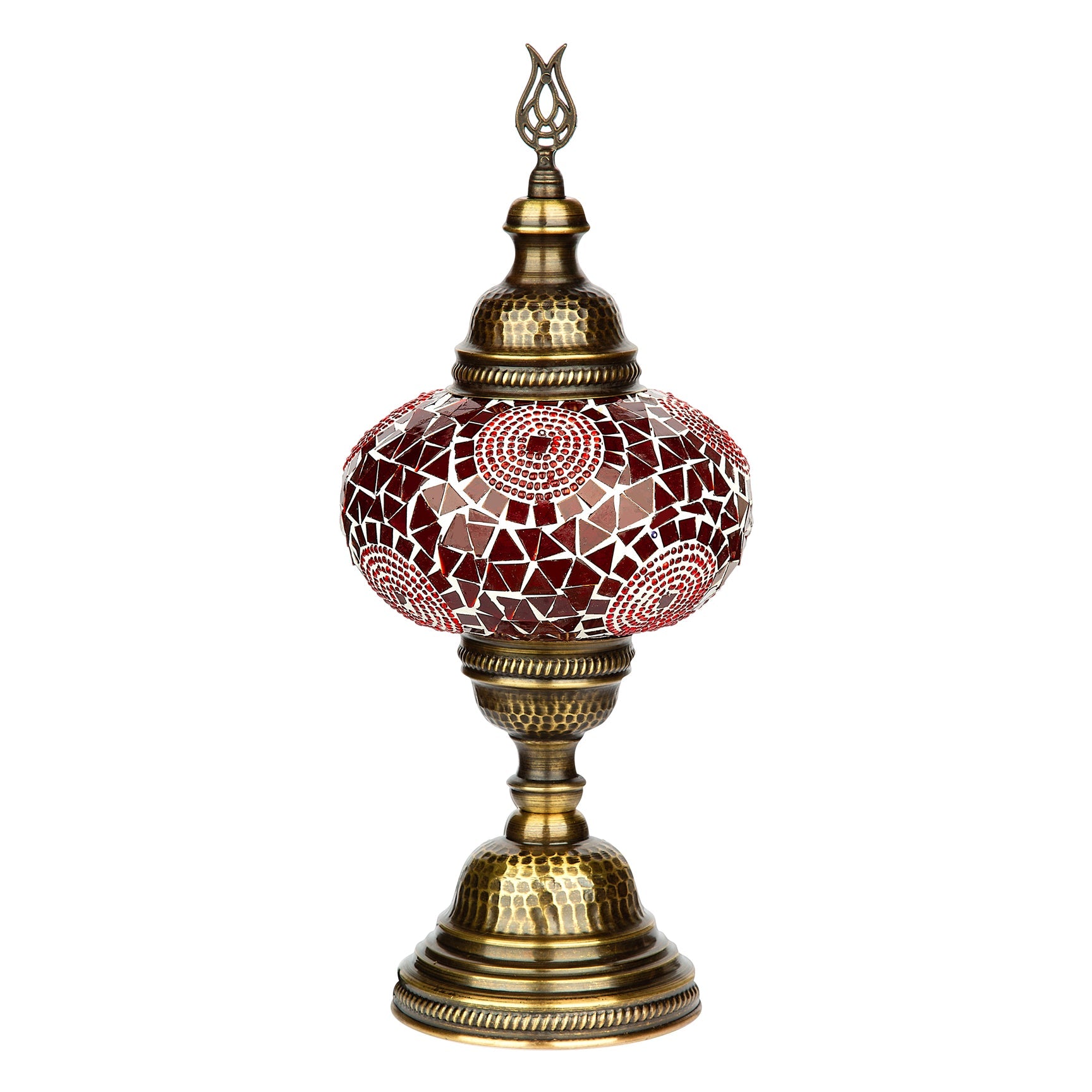 Selenly Turkish Mosaic Desk Lamp for Table & Bedside - Red - Selenly - Home Improvement