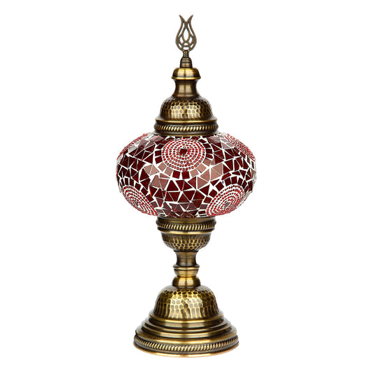 Selenly Turkish Mosaic Desk Lamp for Table & Bedside - Red - Selenly - Home Improvement