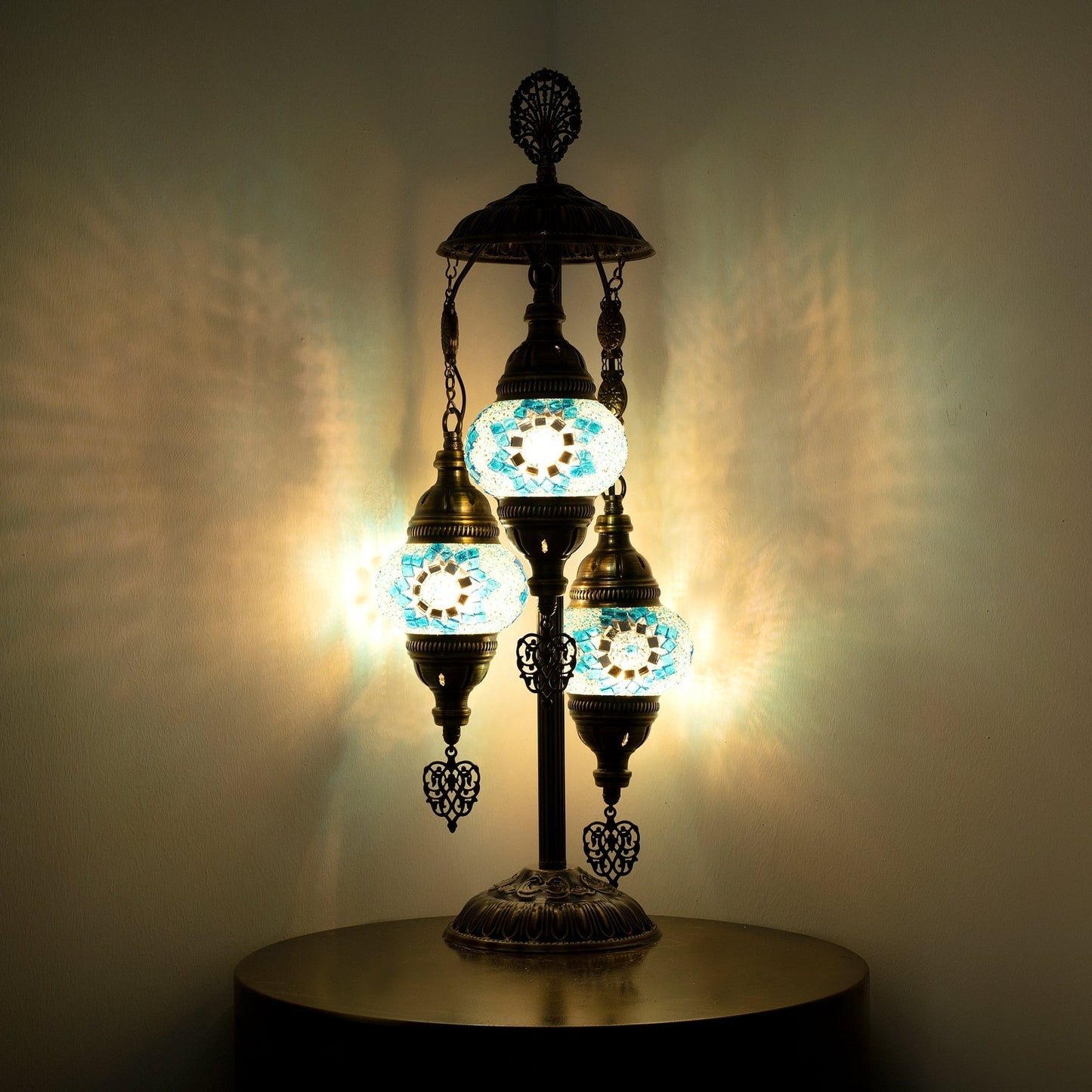 Selenly Turkish Mosaic Lamp for Table & Bedside - Lambader Blue - Selenly - Home Improvement