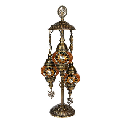 Selenly Turkish Mosaic Lamp for Table & Bedside - Lambader Brown - Selenly - Home Improvement