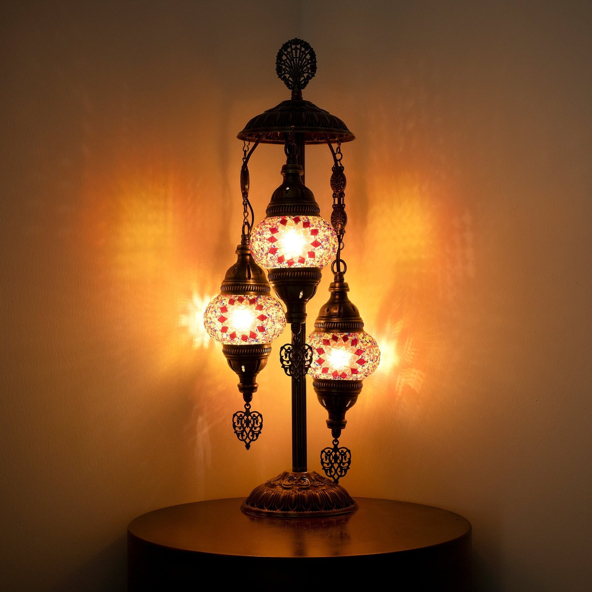 Selenly Turkish Mosaic Lamp for Table & Bedside - Lambader Flame - Selenly - Home Improvement