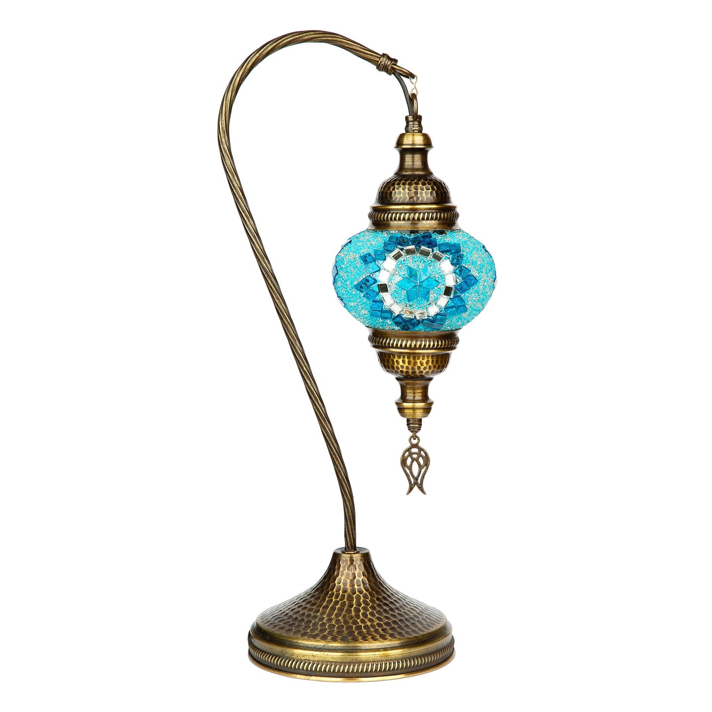 Selenly Turkish Mosaic Swan Neck Lamp for Table & Bedside - Blue - Selenly - Home Improvement