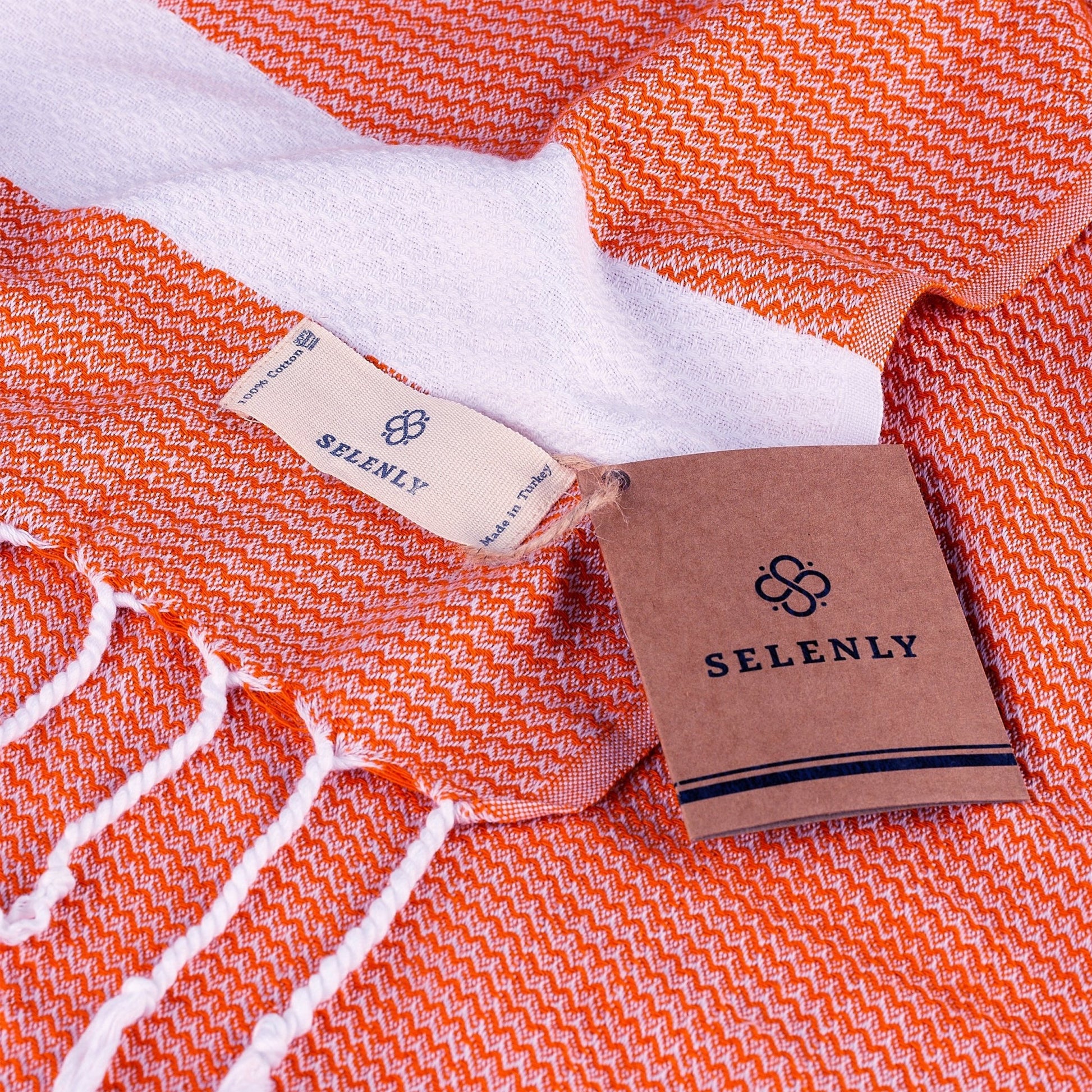 Selenly Turkish Towel | 100% Cotton - Brick Red - Selenly - Home