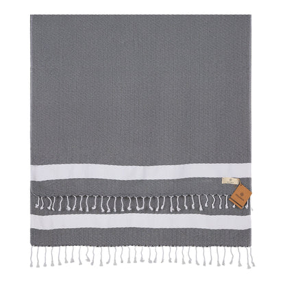 Selenly Turkish Towel | 100% Cotton - Dark Grey - Selenly - Home