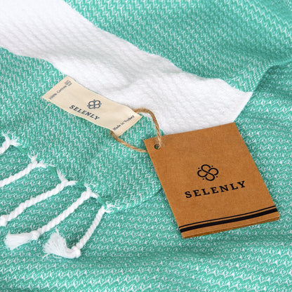 Selenly Turkish Towel | 100% Cotton - Green - Selenly - Home