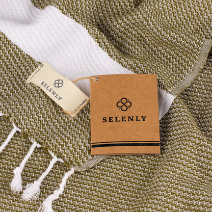 Selenly Turkish Towel | 100% Cotton - Khaki - Selenly - Home