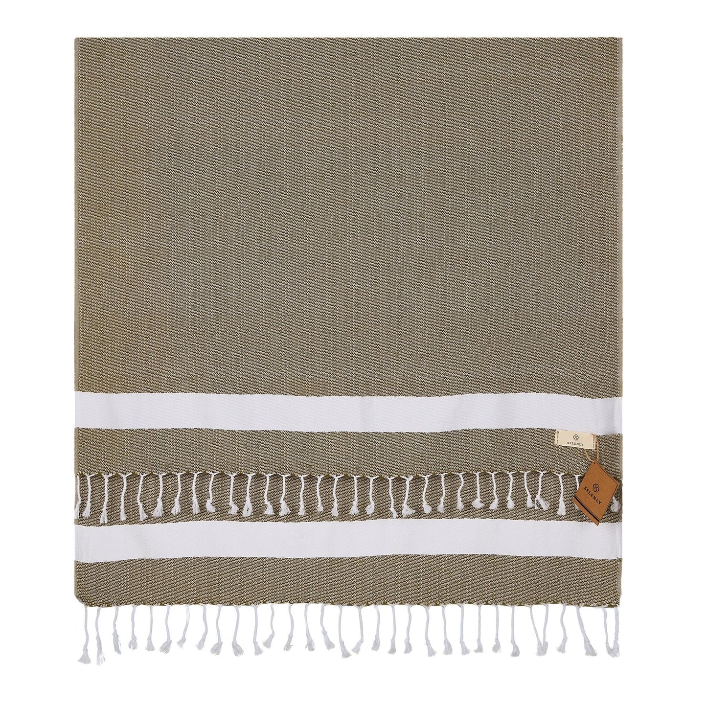 Selenly Turkish Towel | 100% Cotton - Khaki - Selenly - Home