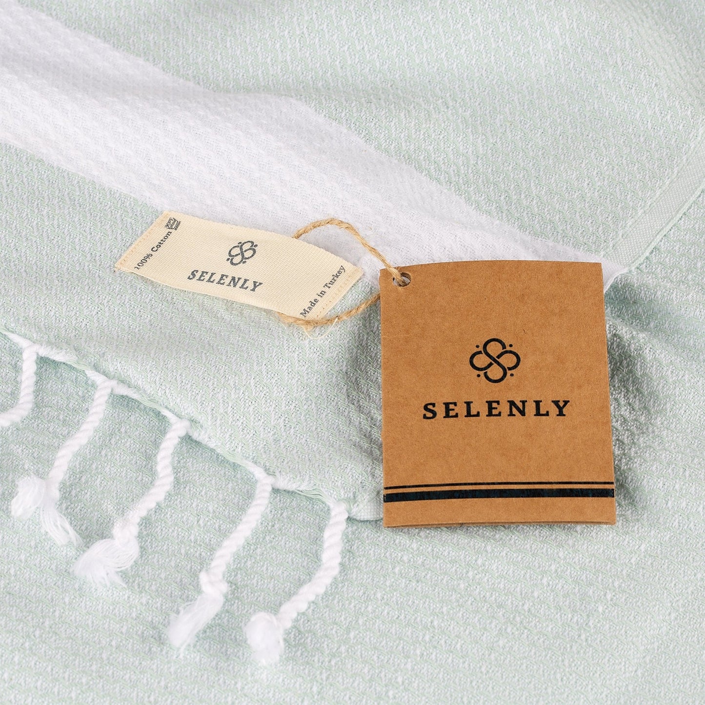 Selenly Turkish Towel | 100% Cotton - Mint - Selenly - Home