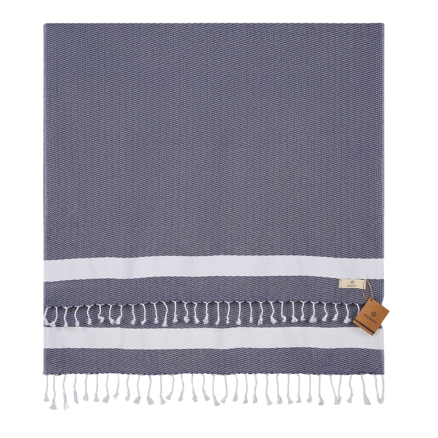 Selenly Turkish Towel | 100% Cotton - Navy Blue - Selenly - Home