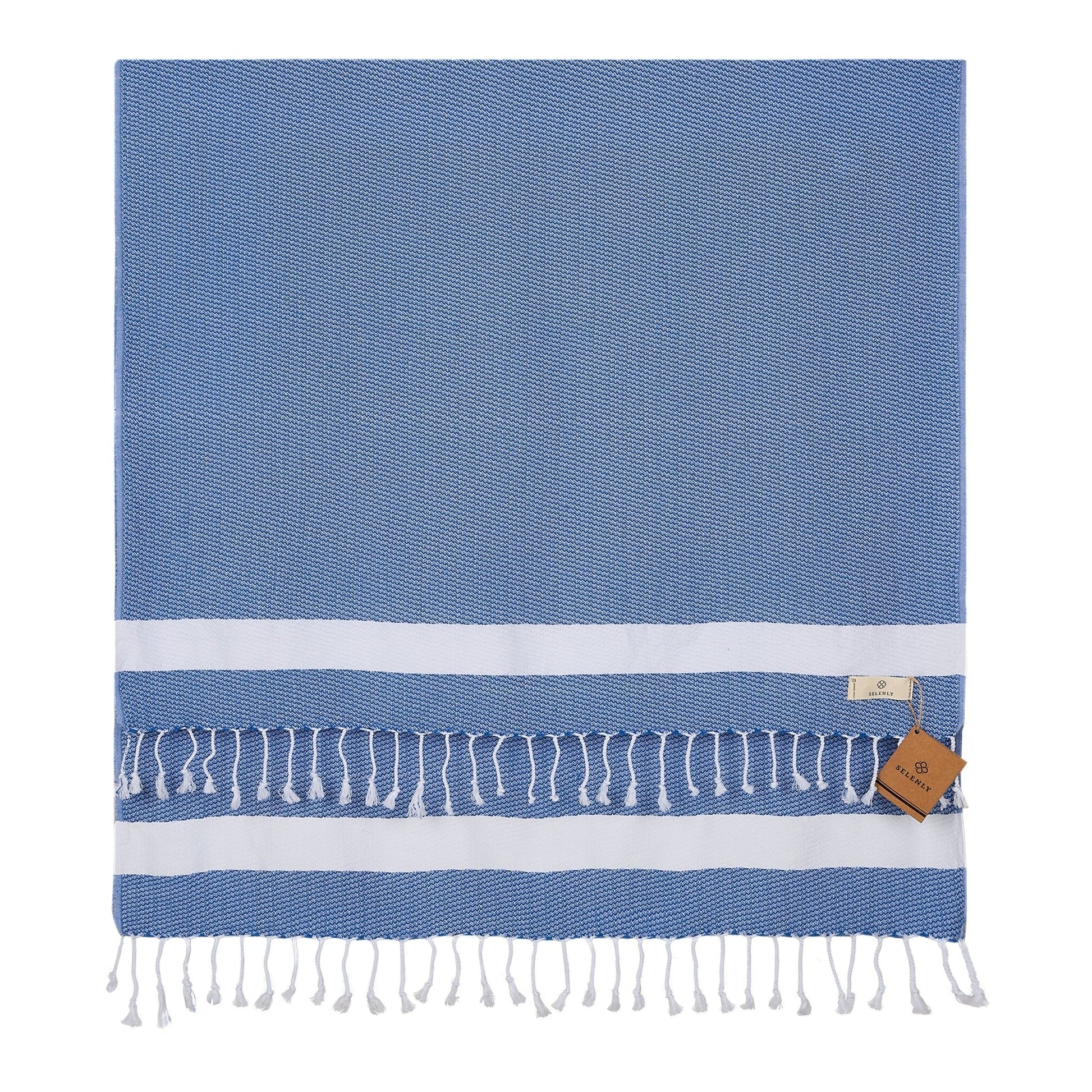 Selenly Turkish Towel | 100% Cotton - Saxe Blue - Selenly - Home