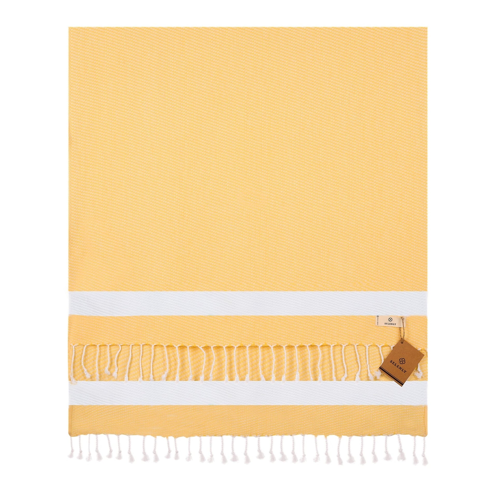 Selenly Turkish Towel | 100% Cotton - Yellow - Selenly - Home