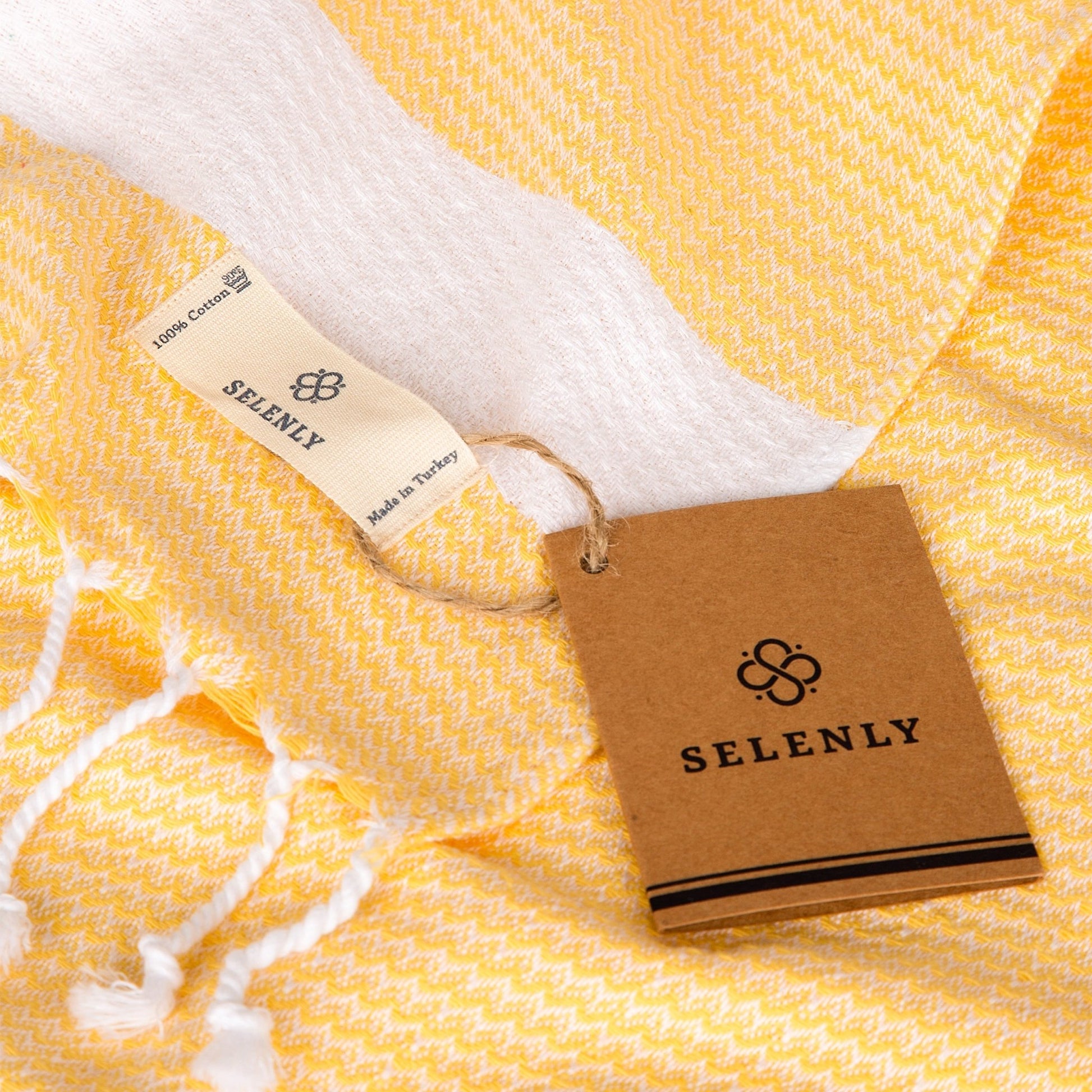 Selenly Turkish Towel | 100% Cotton - Yellow - Selenly - Home